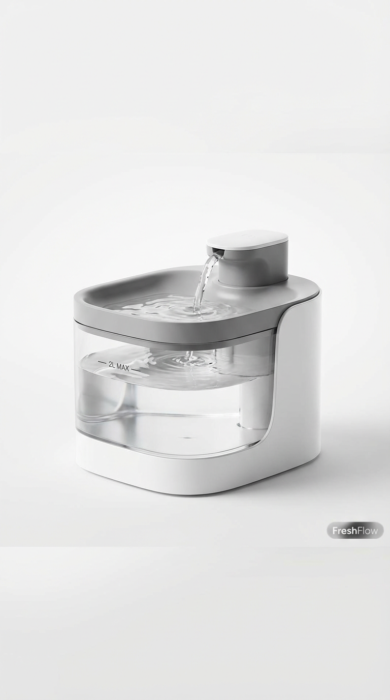 Automatischer Katzenbrunnen Premium | 2L Fassungsvermögen